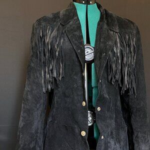 Vintage Speigel Fringe Suede Jacket 10